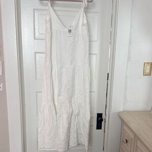 L*Space White Tie Strap Dress